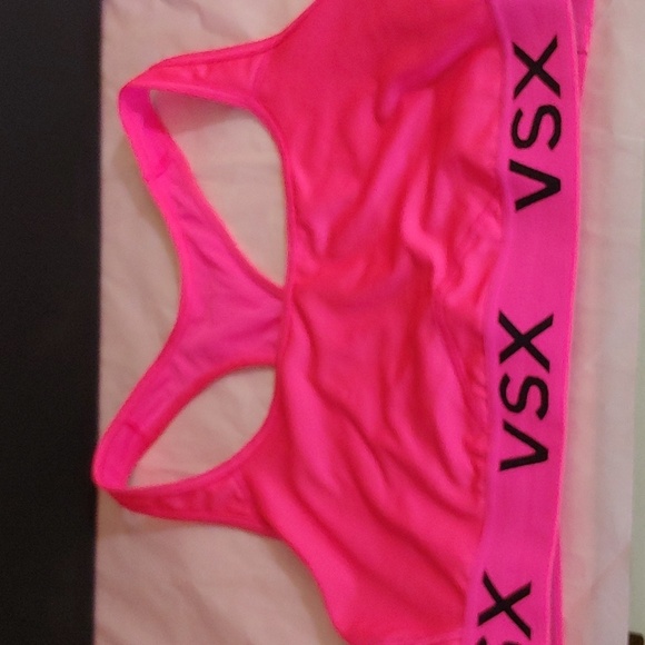 Victoria Secret Sport Other - VS Sports Bra Fluorescent Pink Workout Bra VSX Sport Bra VS Hot Pink Top VS Top